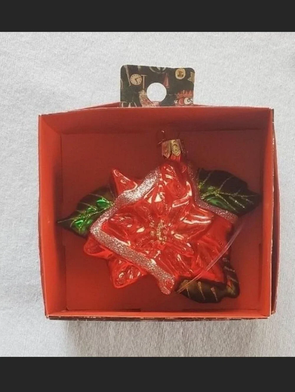 Target poinsettia ornament